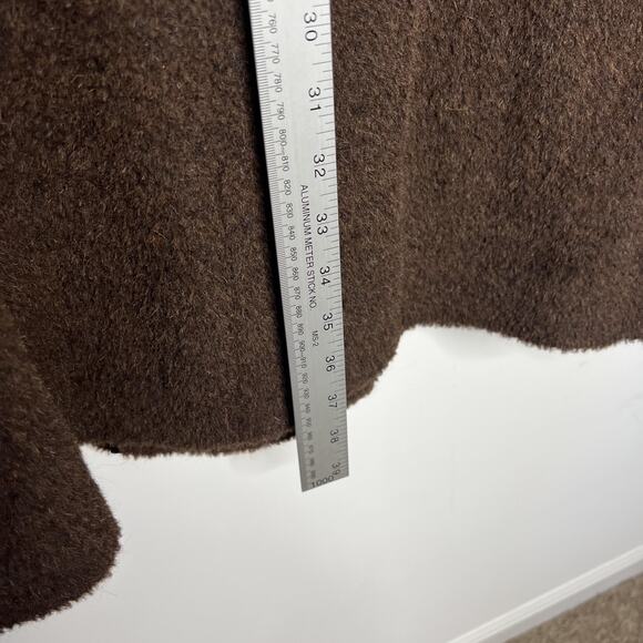 Nicole Farhi Coat Womens 6 Alpaca Wool Mohair Blend Double Breasted Made Italy - Picture 7 of 14